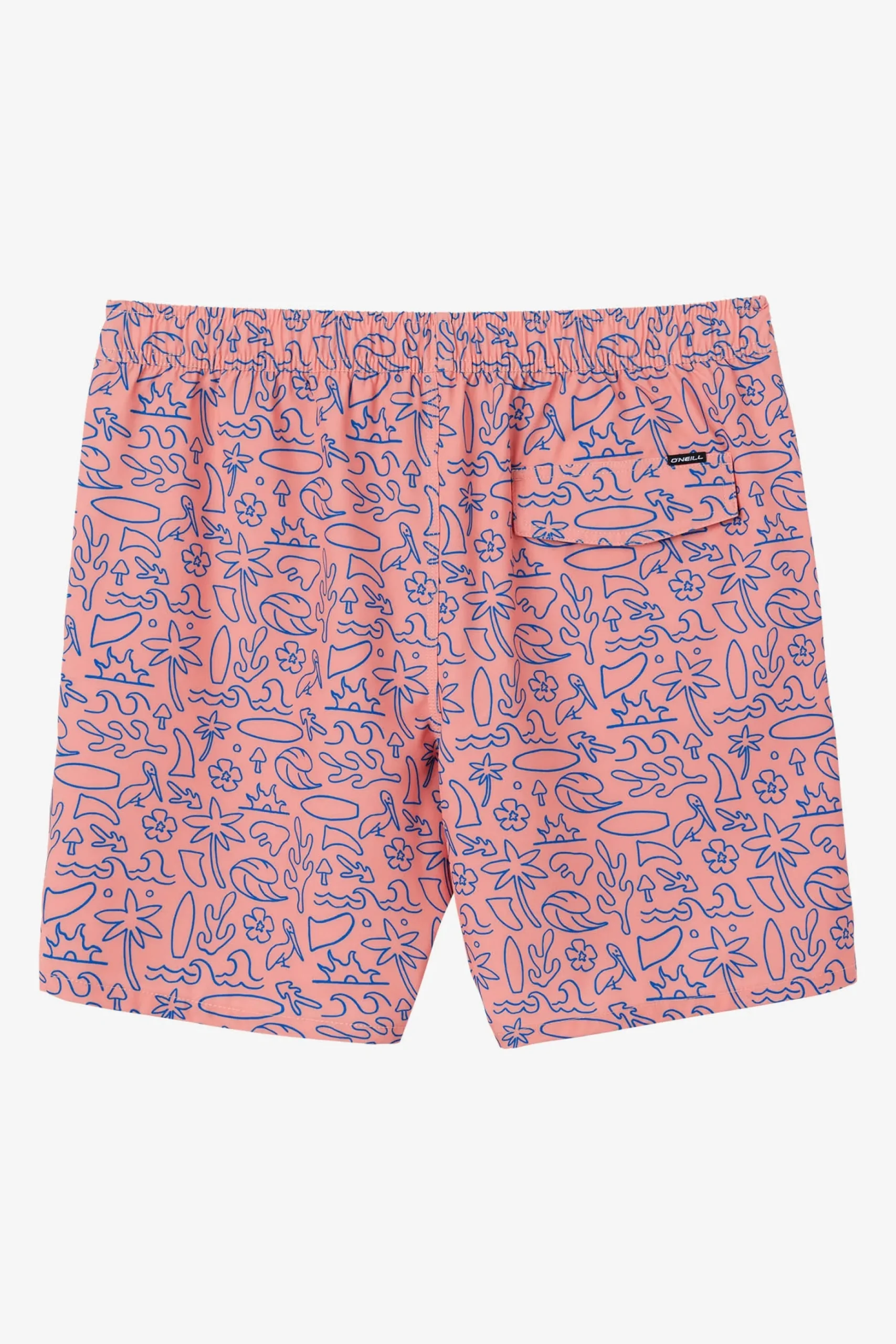 HERMOSA ELASTIC WAIST 17" SWIM TRUNKS