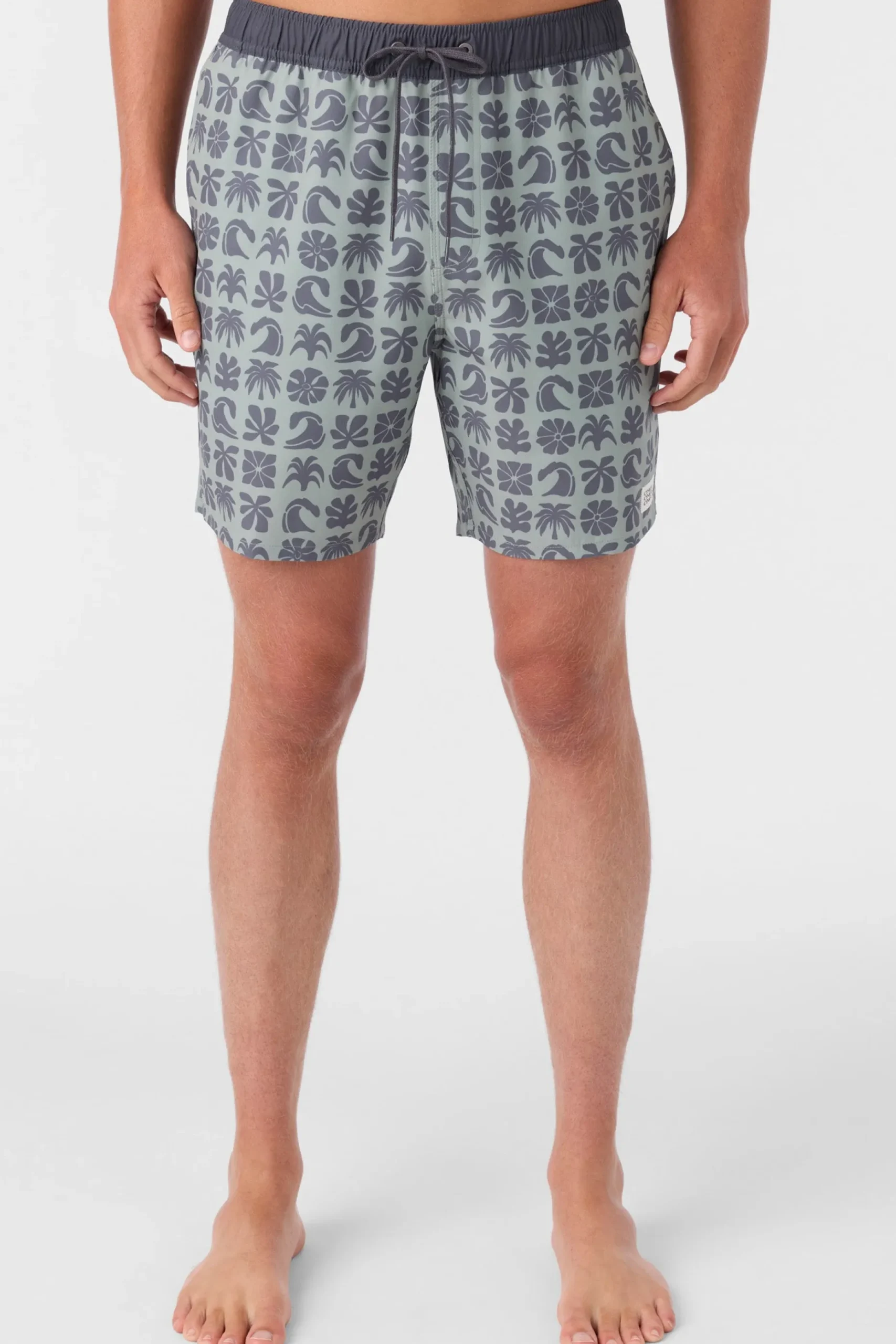 HERMOSA ELASTIC WAIST 17" SWIM TRUNKS