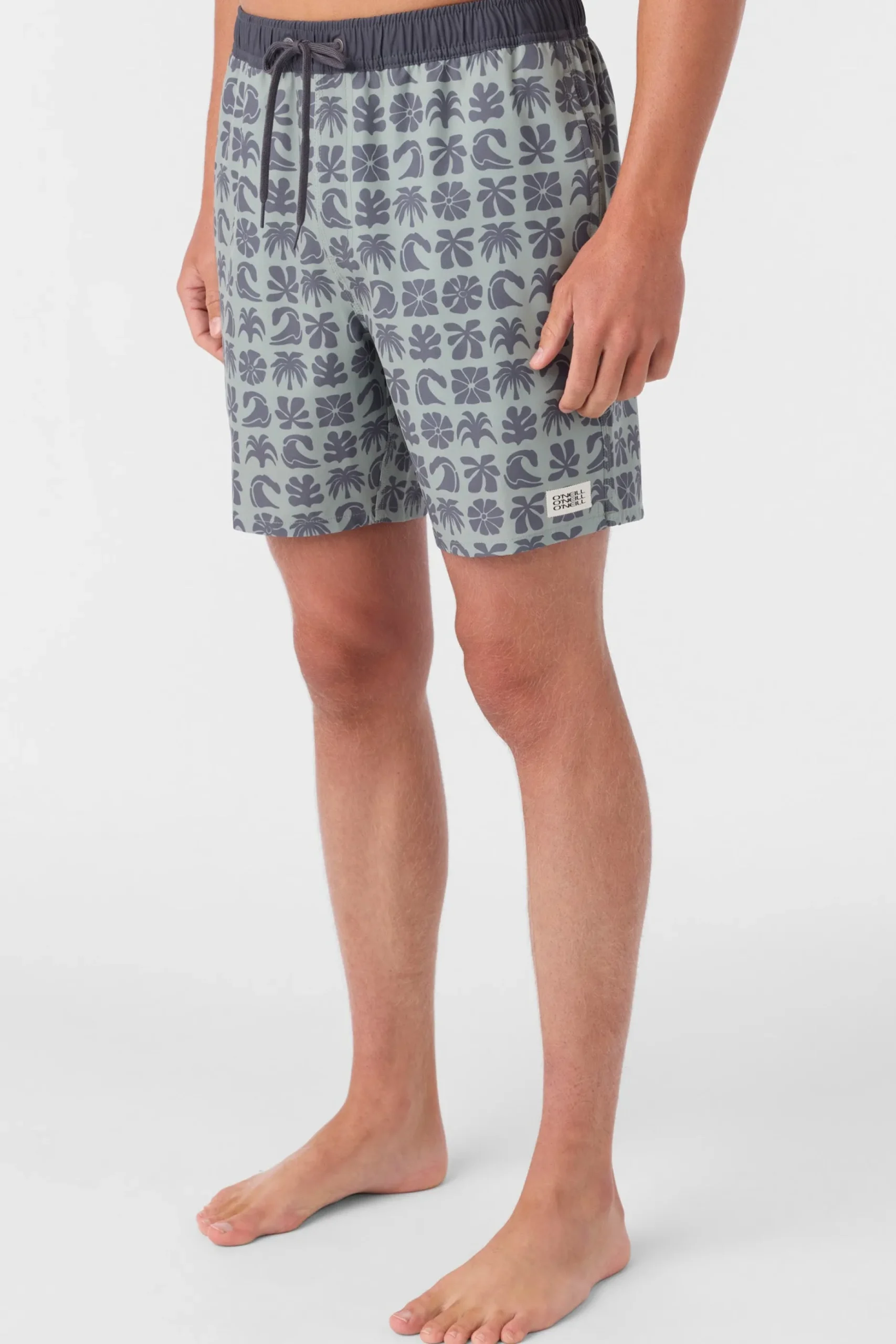 HERMOSA ELASTIC WAIST 17" SWIM TRUNKS