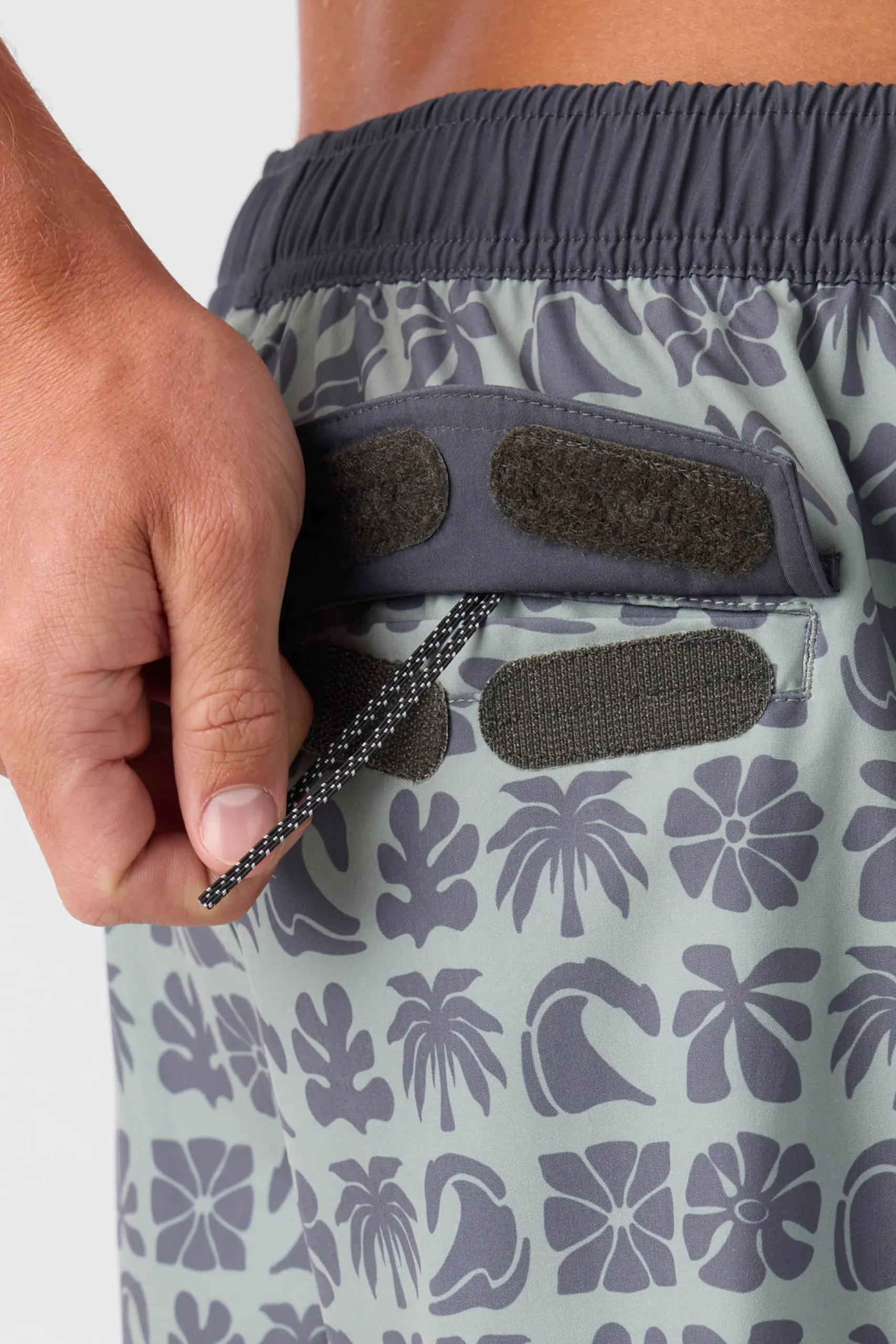 HERMOSA ELASTIC WAIST 17" SWIM TRUNKS