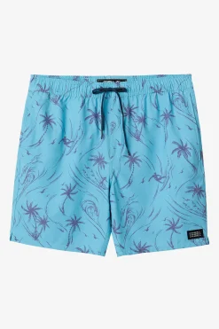 HERMOSA ELASTIC WAIST LINED 17" SWIM TRUNKS