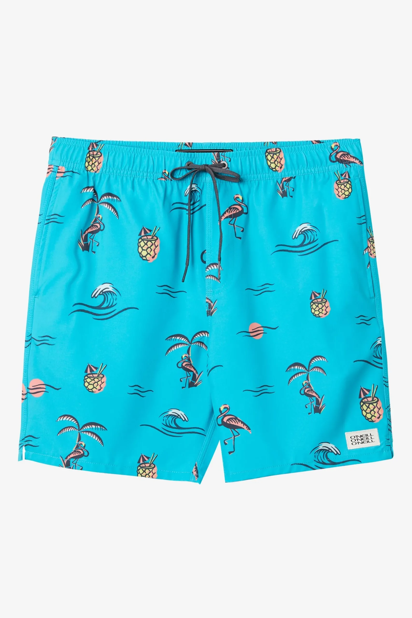 HERMOSA ELASTIC WAIST LINED 17" SWIM TRUNKS
