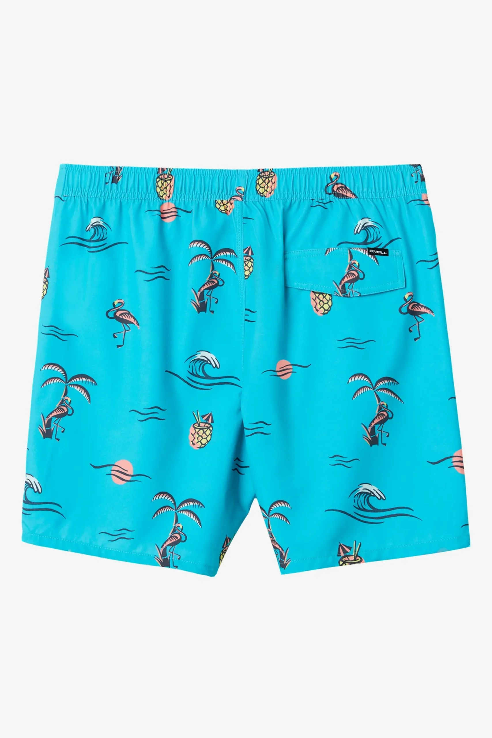 HERMOSA ELASTIC WAIST LINED 17" SWIM TRUNKS