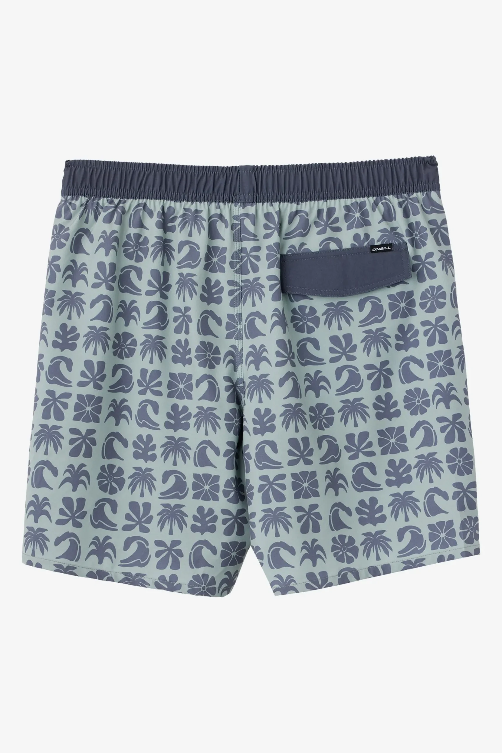 HERMOSA ELASTIC WAIST LINED 17" SWIM TRUNKS