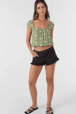 HUGHES EMBROIDERED GEO TOP