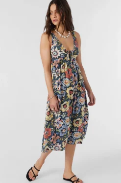 ISSY TALITHA FLORAL MIDI DRESS