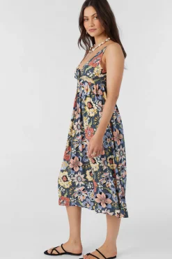 ISSY TALITHA FLORAL MIDI DRESS