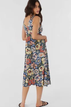 ISSY TALITHA FLORAL MIDI DRESS