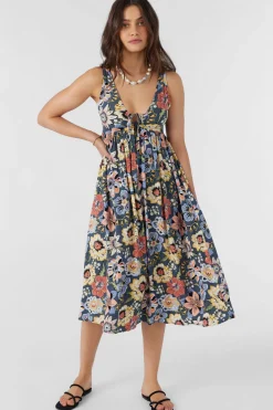 ISSY TALITHA FLORAL MIDI DRESS