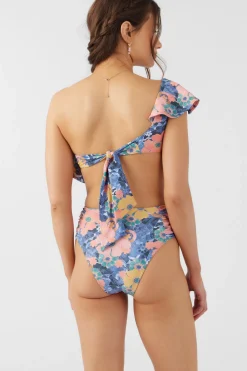 JADIA FLORAL LONG BEACH HIGH WAIST CHEEKY BOTTOMS