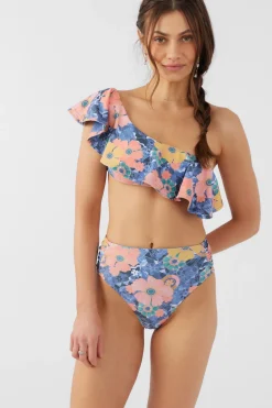 JADIA FLORAL LONG BEACH HIGH WAIST CHEEKY BOTTOMS