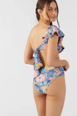 JADIA FLORAL LONG BEACH HIGH WAIST CHEEKY BOTTOMS
