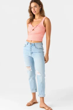 JAYDE TWIST KNIT TANK TOP
