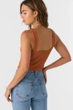 JAYDE TWIST KNIT TANK TOP