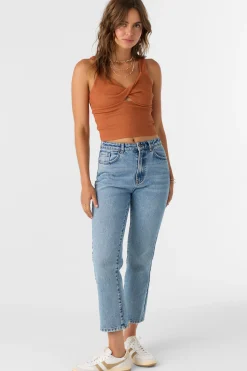 JAYDE TWIST KNIT TANK TOP