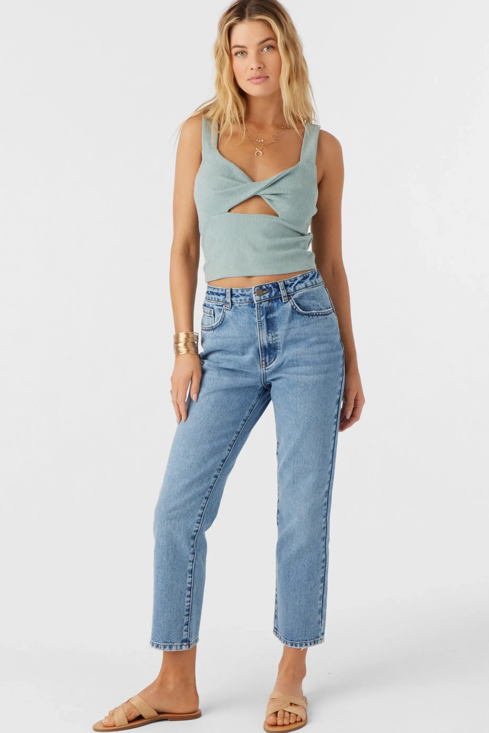JAYDE TWIST KNIT TANK TOP