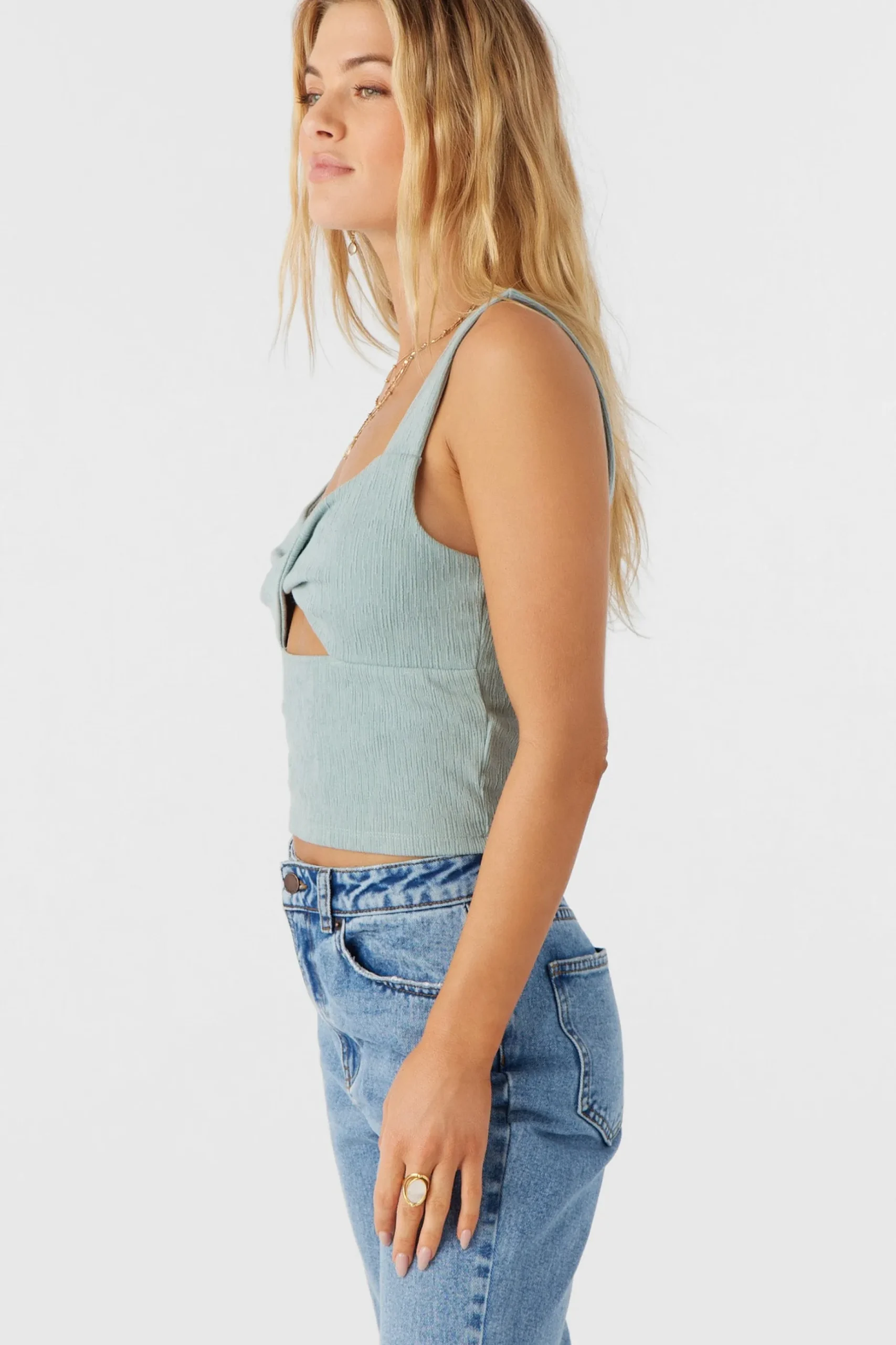 JAYDE TWIST KNIT TANK TOP