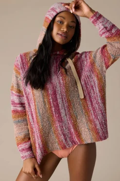 JETTIE OMBRE HOODED SWEATER