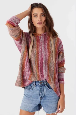 JETTIE OMBRE HOODED SWEATER