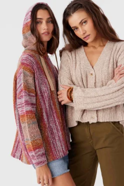 JETTIE OMBRE HOODED SWEATER