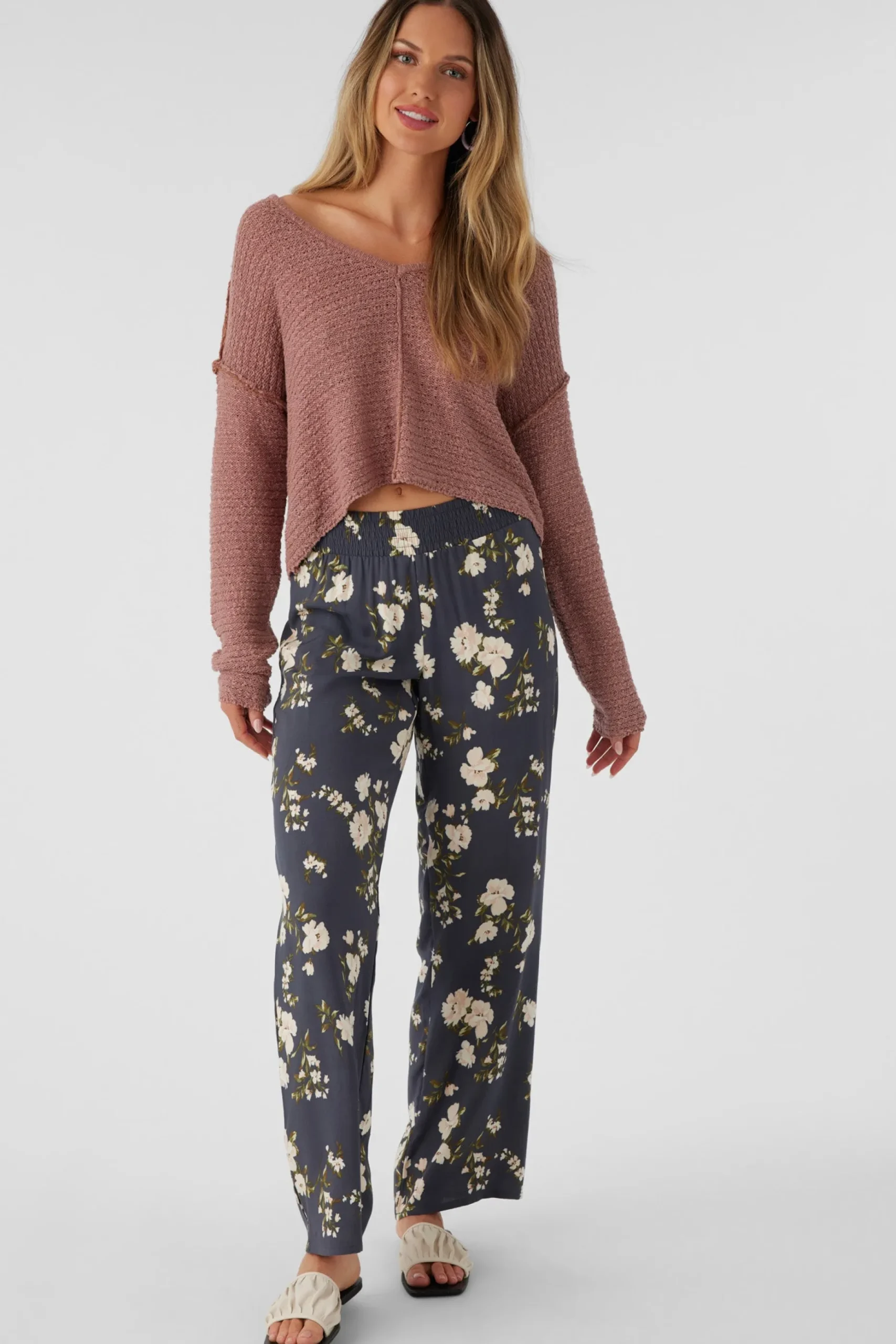 JONIE KENDRA FLORAL BEACH PANTS