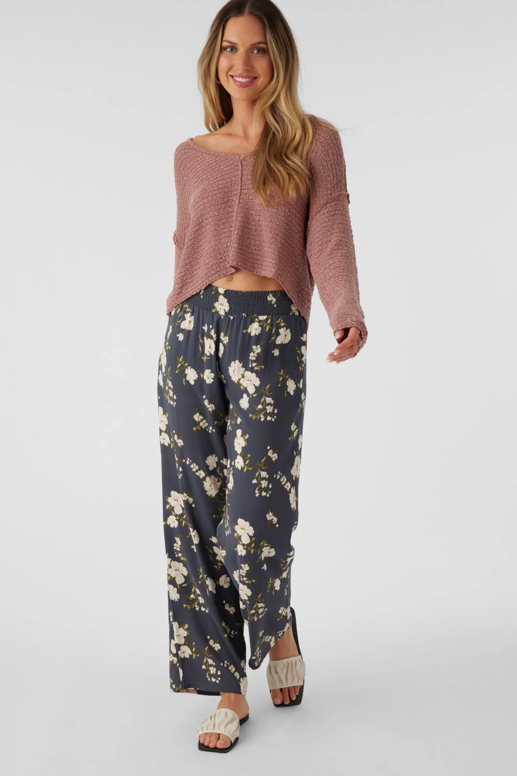 JONIE KENDRA FLORAL BEACH PANTS