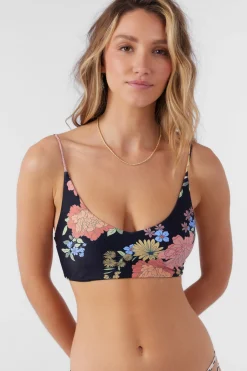KALI FLORAL MIDDLES LONGLINE BRALETTE TOP