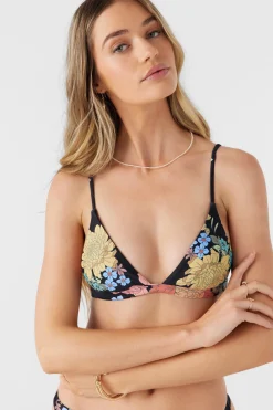 KALI FLORAL SEASIDE TRIANGLE TOP