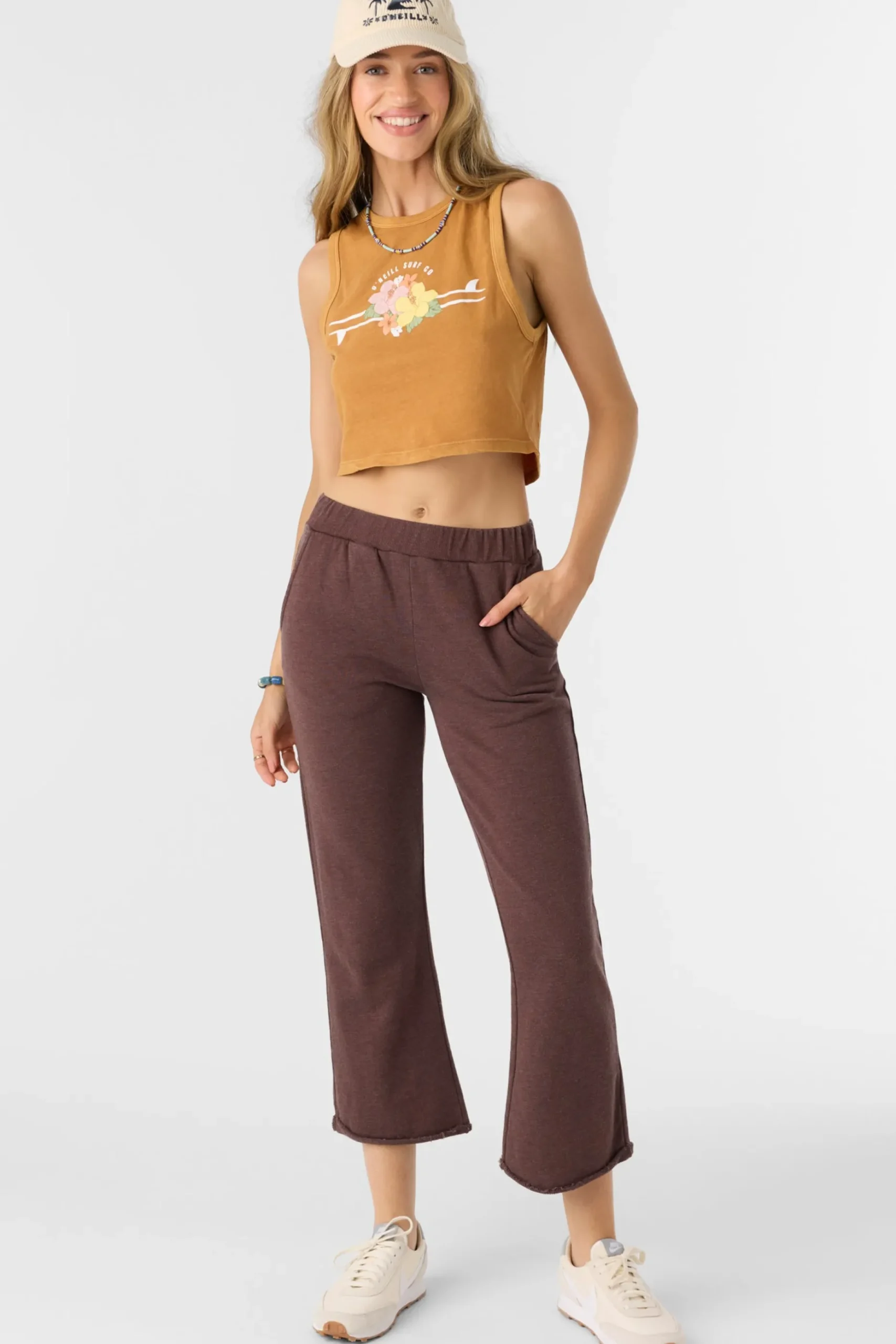 KARMA FRENCH TERRY CROPPED LOUNGE PANTS