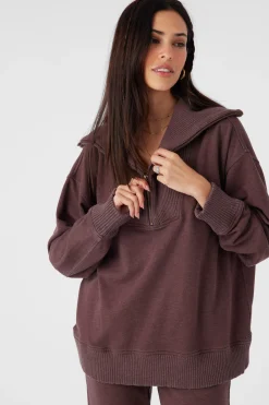 KARMA FRENCH TERRY HALF ZIP PULLOVER