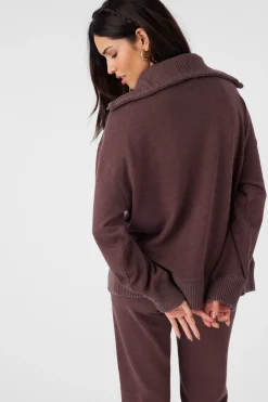 KARMA FRENCH TERRY HALF ZIP PULLOVER