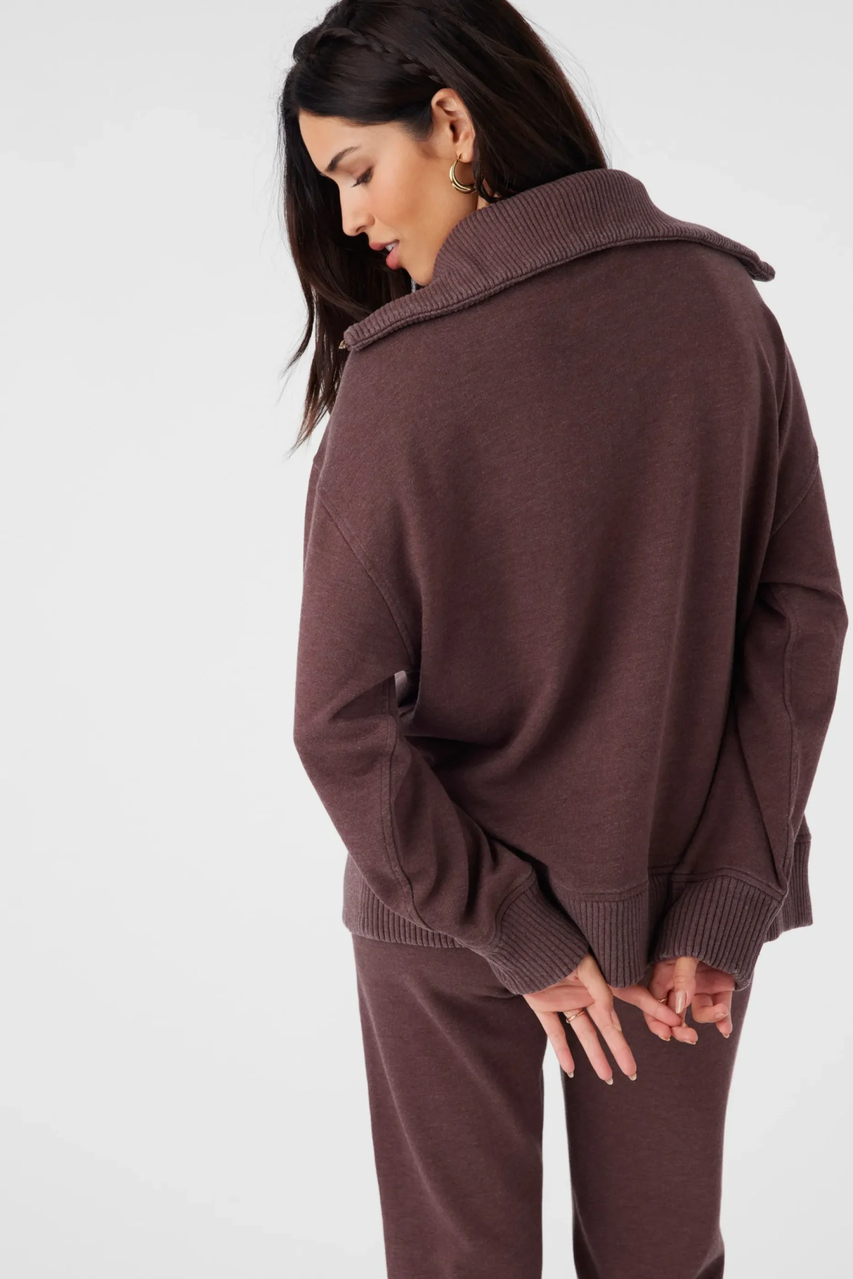 KARMA FRENCH TERRY HALF ZIP PULLOVER