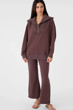 KARMA FRENCH TERRY HALF ZIP PULLOVER