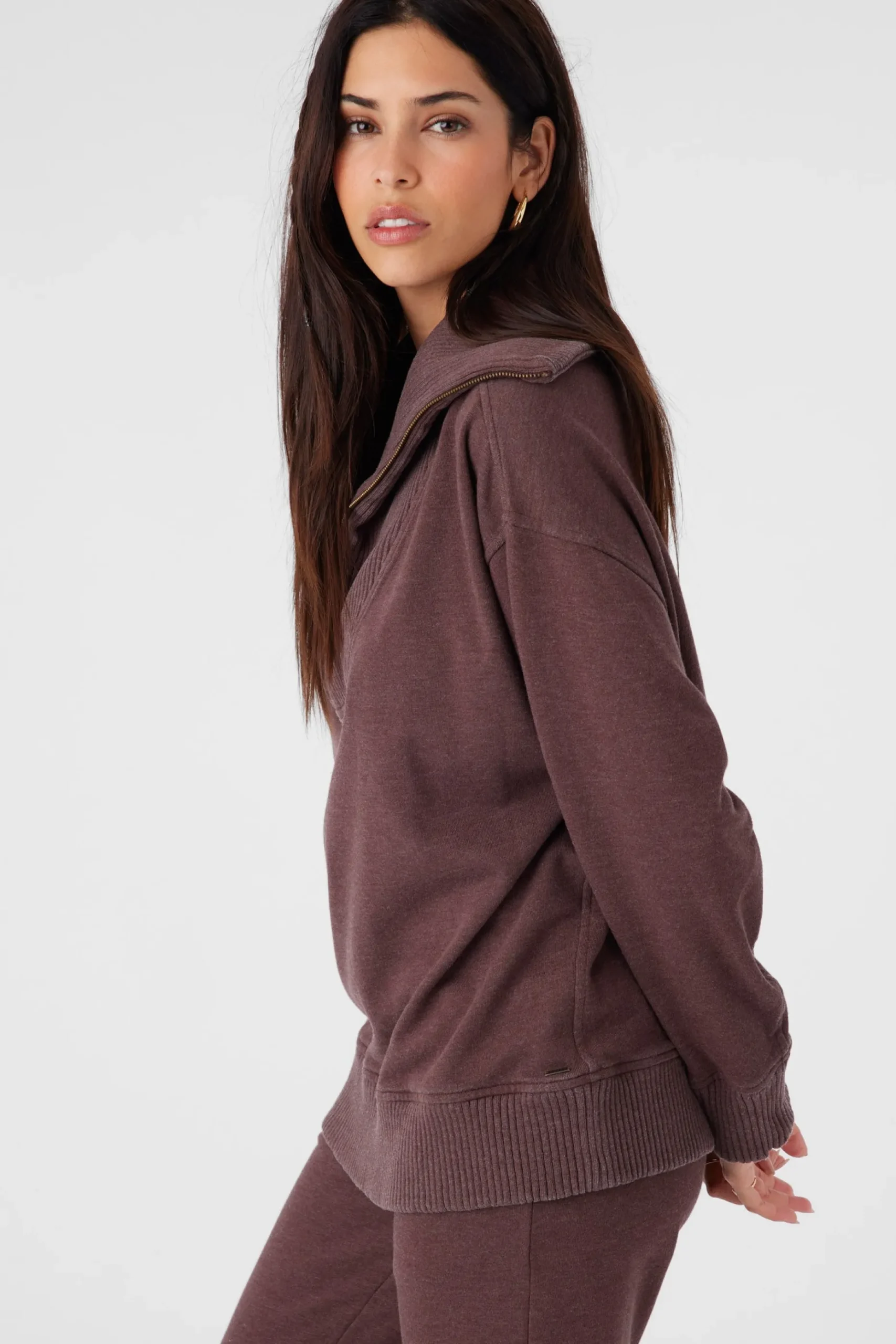 KARMA FRENCH TERRY HALF ZIP PULLOVER