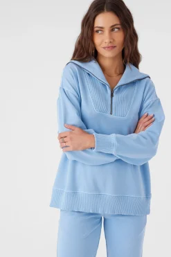 KARMA FRENCH TERRY HALF ZIP PULLOVER