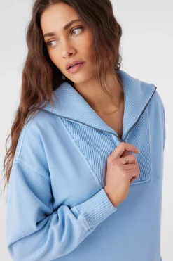 KARMA FRENCH TERRY HALF ZIP PULLOVER