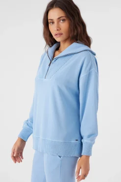 KARMA FRENCH TERRY HALF ZIP PULLOVER