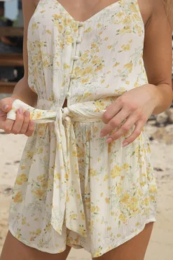 KASEN TATIANNA FLORAL ROMPER