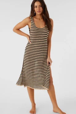 KELSEY CROCHET MIDI DRESS COVER-UP