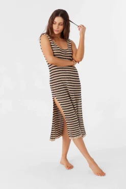 KELSEY CROCHET MIDI DRESS COVER-UP