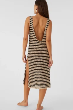 KELSEY CROCHET MIDI DRESS COVER-UP