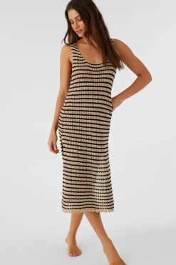KELSEY CROCHET MIDI DRESS COVER-UP