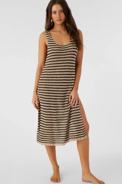 KELSEY CROCHET MIDI DRESS COVER-UP