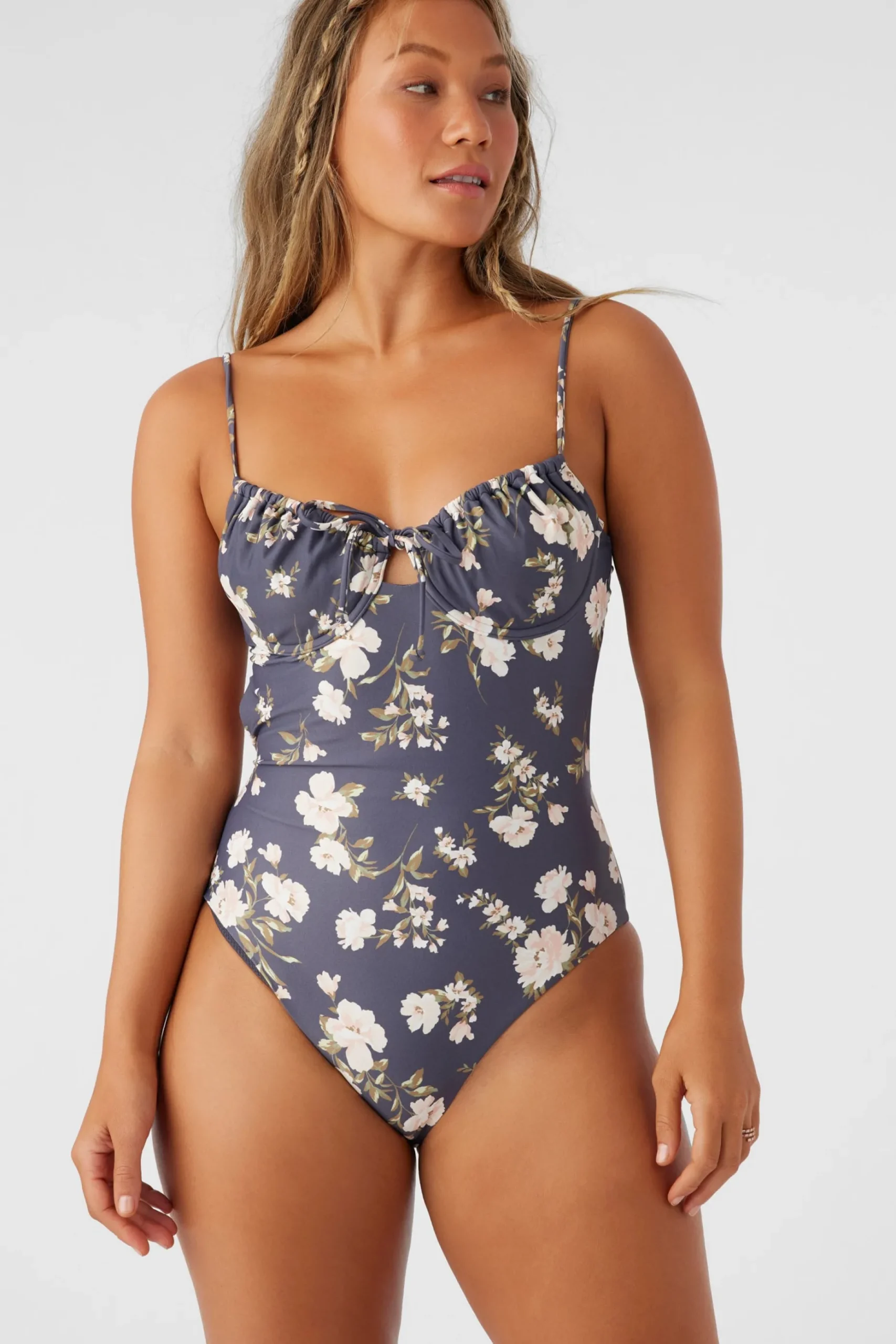 KENDRA FLORAL KAILUA UNDERWIRE CHEEKY ONE-PIECE