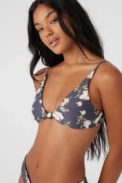 KENDRA FLORAL PISMO TALL TRI BRALETTE TOP