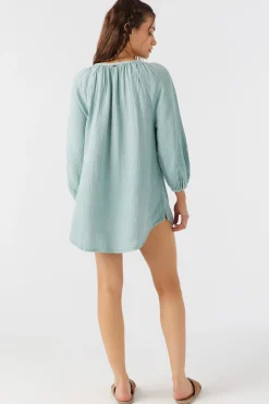 KRYSTEN CRINKLE DOUBLE GAUZE TUNIC SWIM COVER-UP