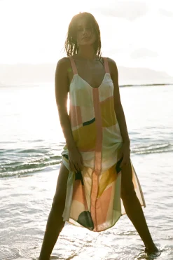 KYLE MIDI COVER-UP DRESS