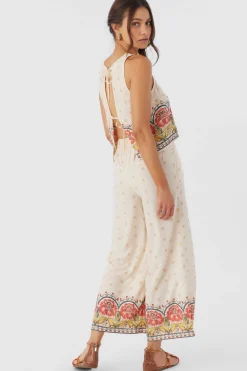 LACEY BORDER PRINT PANTS