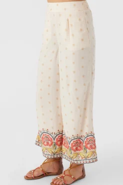 LACEY BORDER PRINT PANTS