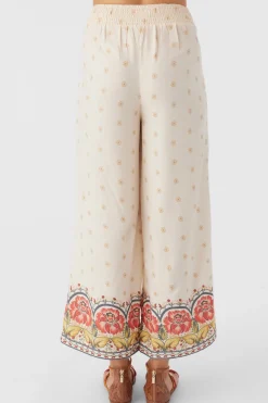 LACEY BORDER PRINT PANTS